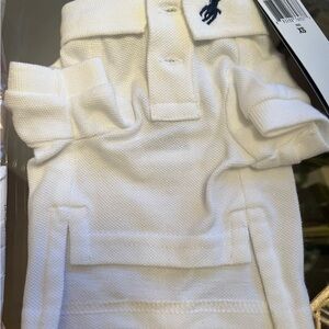 Ralph Lauren white shirt for dog Polo with Blue Tag